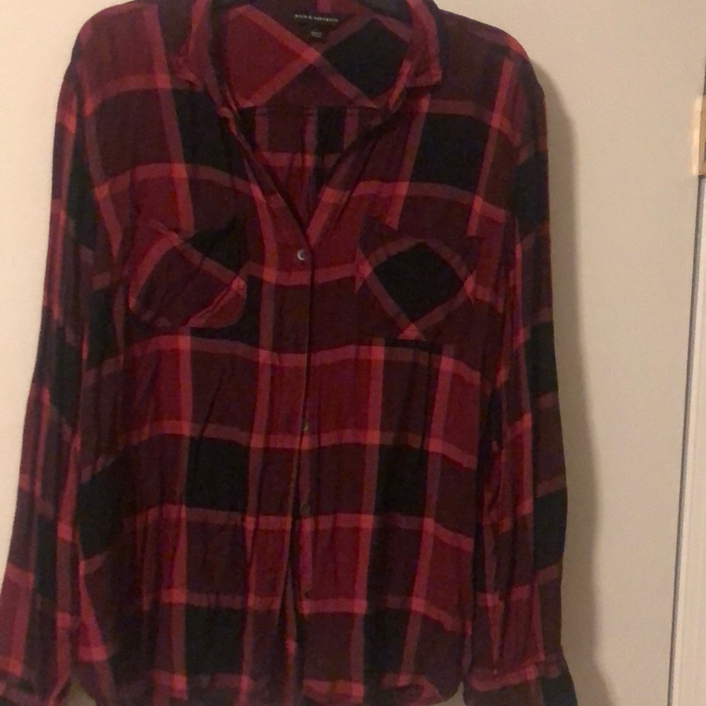 Rock & republic bitten down plaid